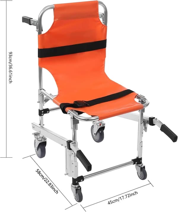 Trappe Stol, Letvægts, Ergonomisk Design,Appelsin