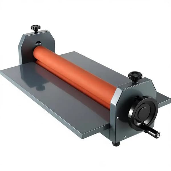 Manuell Laminator, 750 mm Bredd, Halkfri Gummibas,Röd