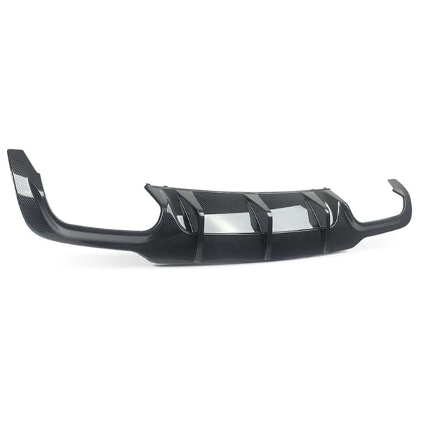 Bageste kofanger diffuser, AMG stil, holdbart ABS materiale,kulstoflook