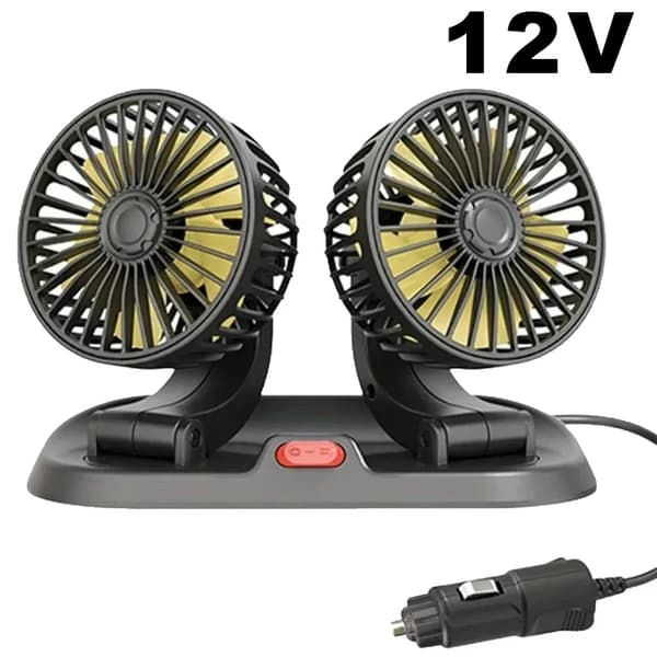 Køleventilator, Dobbelt Hastighed, Bærbart Design,12V cigaret lighter