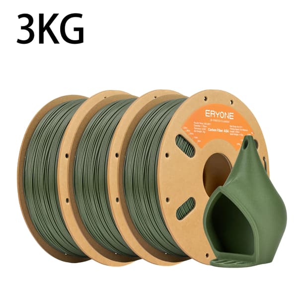 3D-skrivarfilament, ASA-material, hög styvhet,ASA-CF Oliv