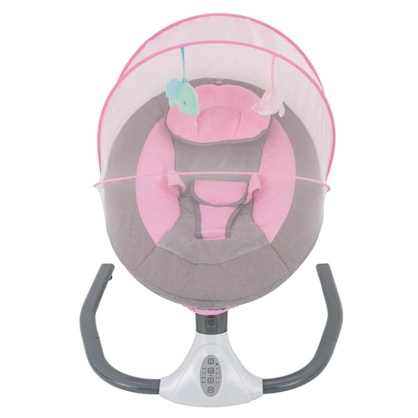 Babysäng, USB-driven, automatisk gungning,Rosa
