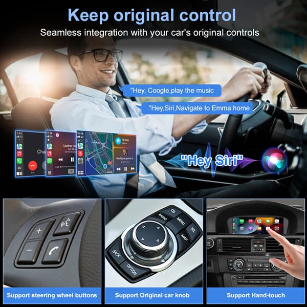 Dekoderbox, trådlös CarPlay, Android Auto-kompatibilitet, CIC-system
