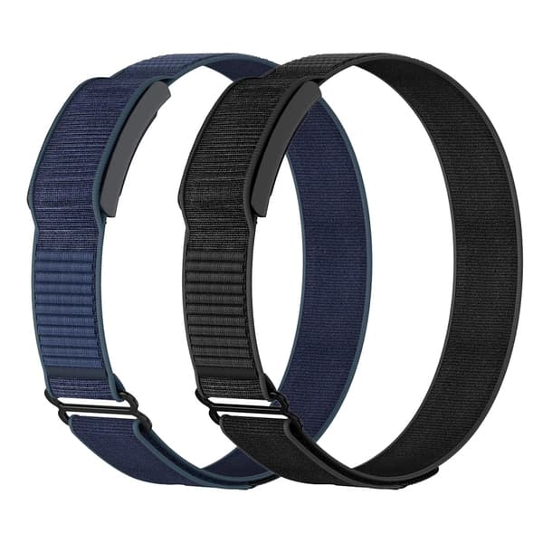 Fitness Tracker Rem, Justerbar Længde, Blødt Nylonmateriale,blå-sort, amazfit helio