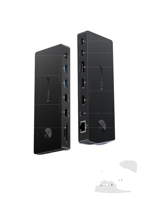USB Hub, 13-Port Tilslutning, 4K HDMI Understøttelse,13 IN 1
