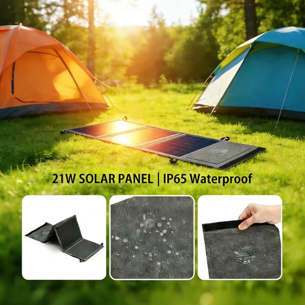 Solpanel, Bärbar Design, Dubbel USB-laddning,SP-B21