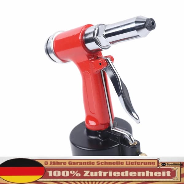 Pneumatisk Nitarmutterpistol, Ergonomisk Design, Mångsidiga Munstycksalternativ,RÖD
