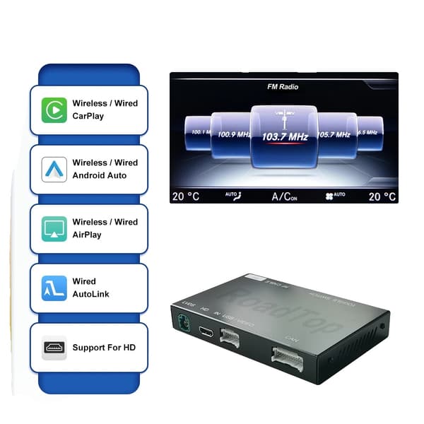 Trådløs CarPlay og Android Auto, Problemfri Forbindelse, Multimedia Support,NTG5.0