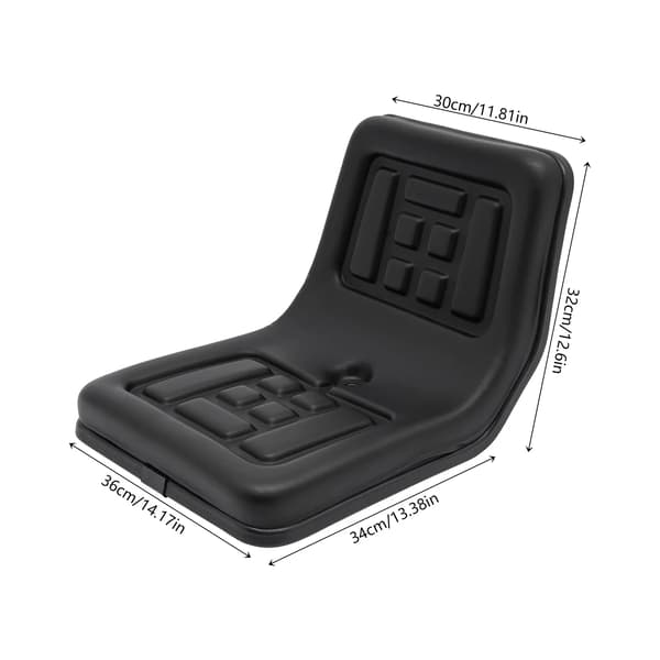 Traktor sæde, ergonomisk design, justerbar universel pasform,sort