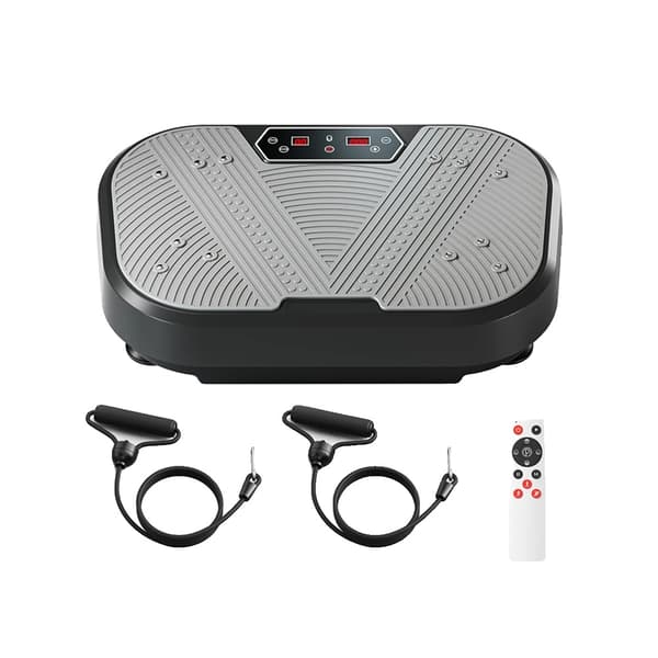Vibrationsplatta, 120 hastighetsnivåer, Bluetooth-ljud,grå