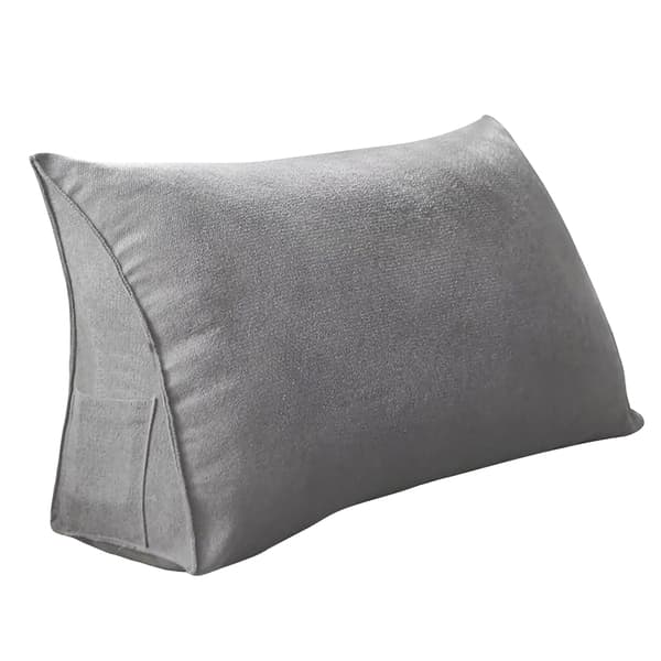 Viistepillow, Selkätuki, Pehmeä Täyte,Vaaleanharmaa