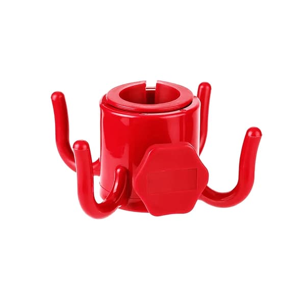 Paraplykroge, værktøjsfri installation, robust plastdesign,Rød