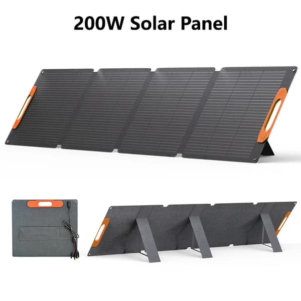 Solpanel, Fällbar Design, Hög Effektivitet,200w