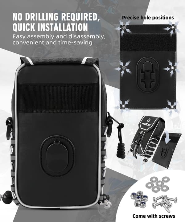 ATV Fender Bag, Holdbart Materiale, Vandafvisende,grøn