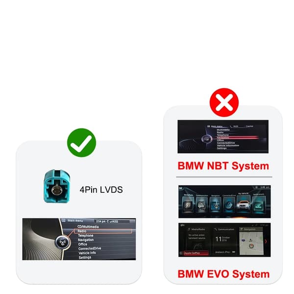 Carplay Decoder, Kompatibel med luksusbils NBT-systemer, Nem installationssupport,CIC-system