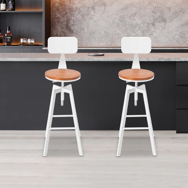 Barstolar, Justerbar Höjd, Modern Minimalistisk Design,VIT