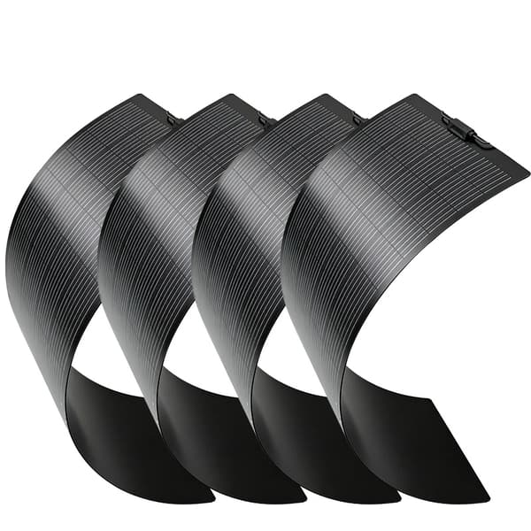 Solpanel, Flexibel Design, Hög Effektivitet,4PCS 100W