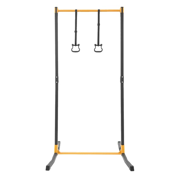 Pull-Up Bar Station, Justerbar Höjd, Robust Stål Konstruktion,Svart