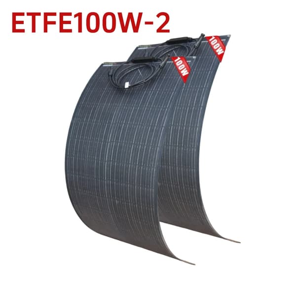 Solpanel, Fleksibelt Design, Høj Effektivitet,2PCS ETFE100W