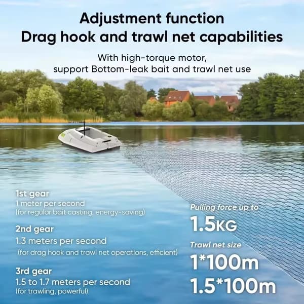 Bait Boat, Høj Effekt, Vandtæt Design,D50B