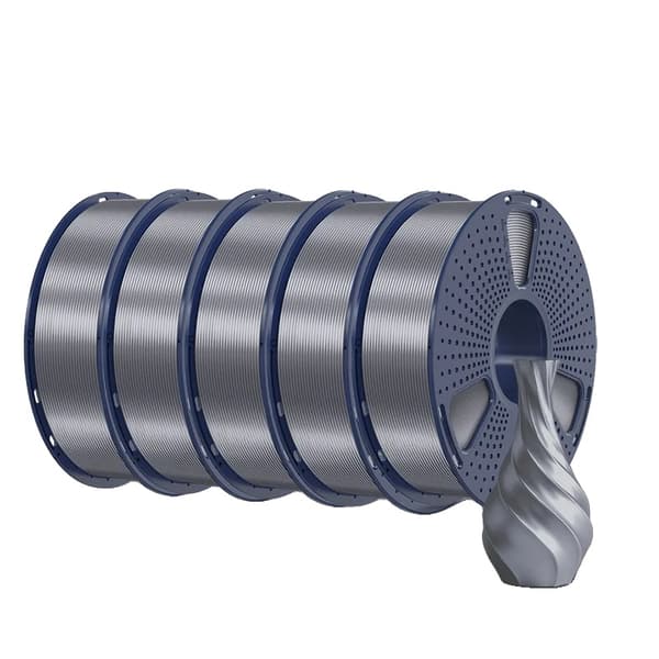 3D-printer filament, silkemateriale, glat finish,SILK Grå