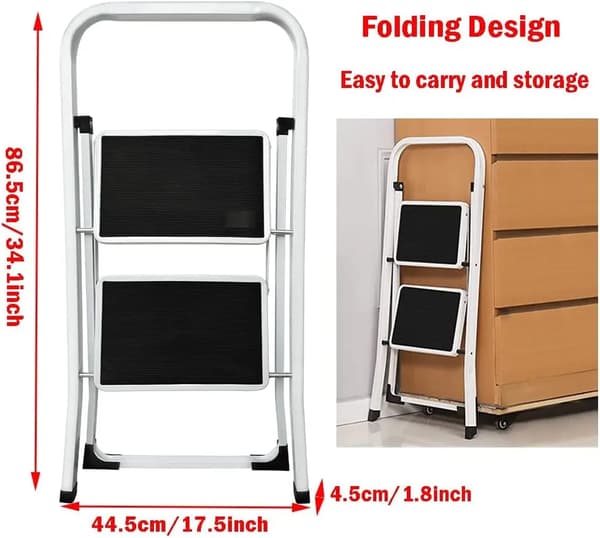 Stege, Bärbar Design, Antiglid Säkerhetsfunktioner,2 steg