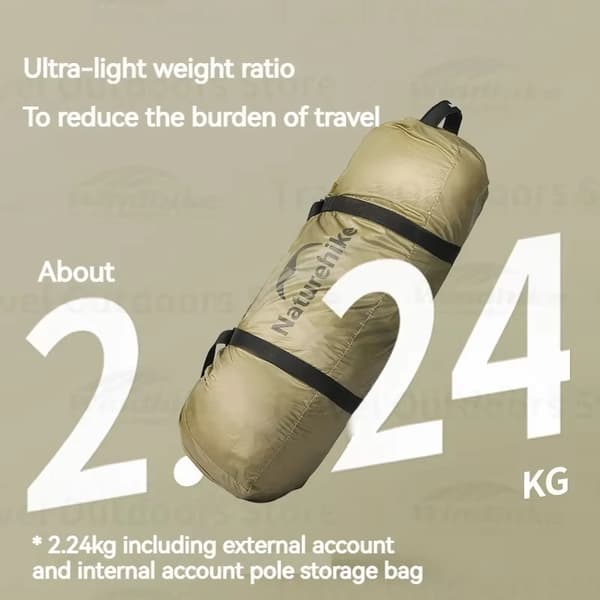 Telt, Ultralight, Vandtæt Design,Khaki