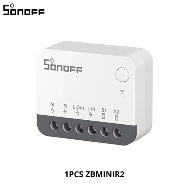 Zigbee Smart Switch, Fjärrkontrollfunktion, Kompakt Design,ZBMINIR2 1 Pack