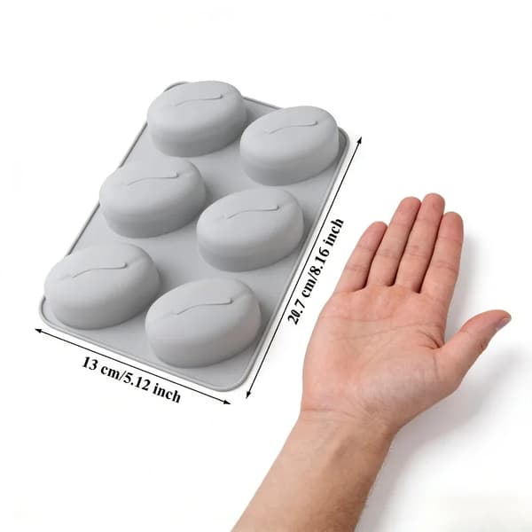 Silikone Bagetegning, 6-Hul Design, Fødevaresikkert Materiale,1PC