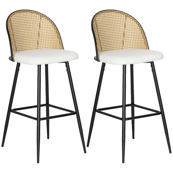 Barstol, minimalistisk design, bekväm sittning, VIT
