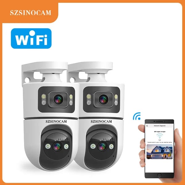 IP Kamera, 3 MP, WiFi-forbindelse,WiFi NE Kort 2PCS