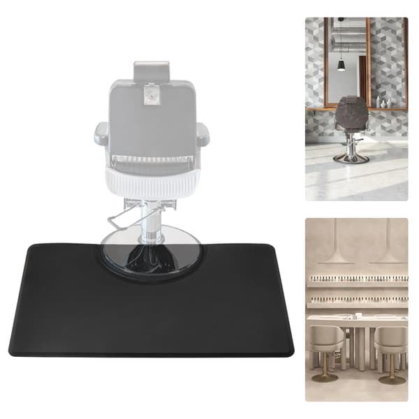 Salon Gulvmåtte, Ergonomisk Design, Skridsikker Overflade,sort