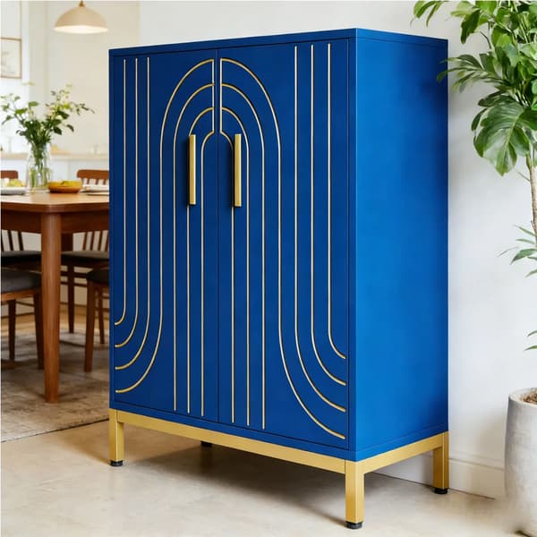 Buffet Skab, Opbevaringsløsninger, Moderne Design,blå