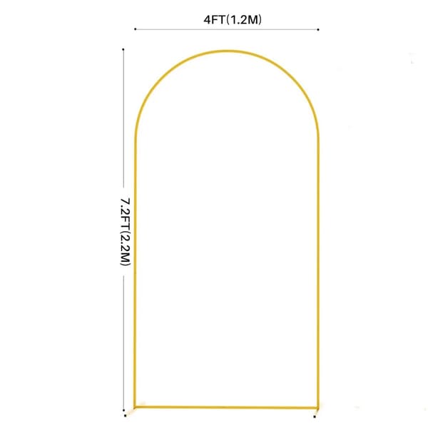 Bryllupsbue, Robust Metalramme, Nem Samling,1.2*2.2M【7.2ft】, L-a