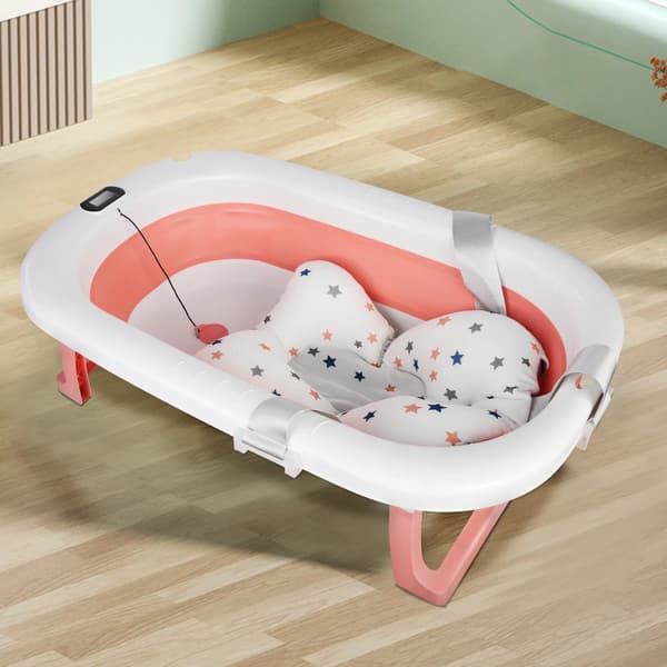Babytvätt, Digital Termometer, Ergonomisk Design,Rosa