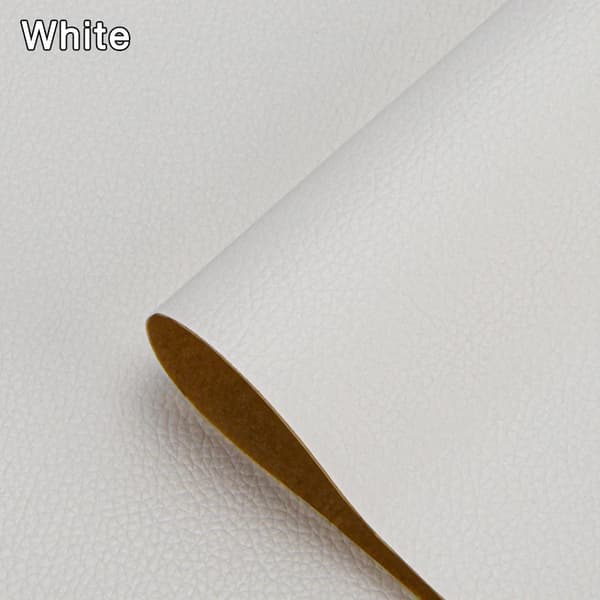 Læderreparationspatch tape, selvklæbende, holdbart materiale,100cm x 138cm, HVID-a