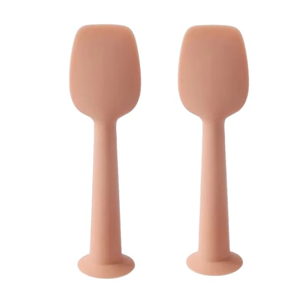 Blöjsalva Applicator, Silikonmaterial, Ergonomisk Design,Rosaröd