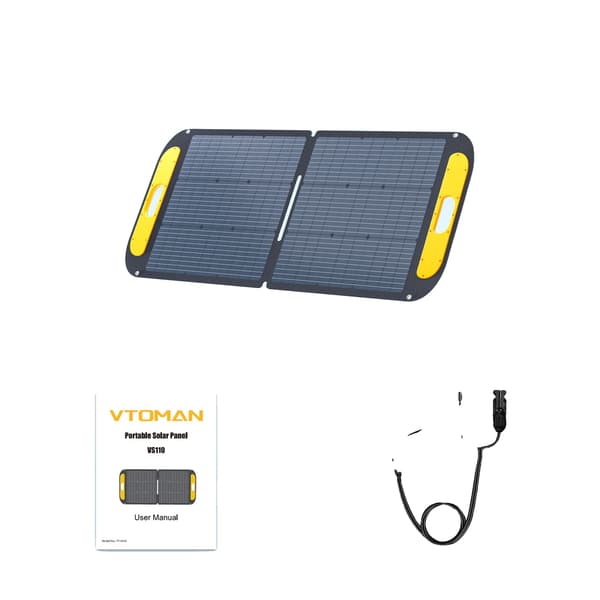 Solpanel, Vattentät Design, Bärbar och Fällbar,VS110