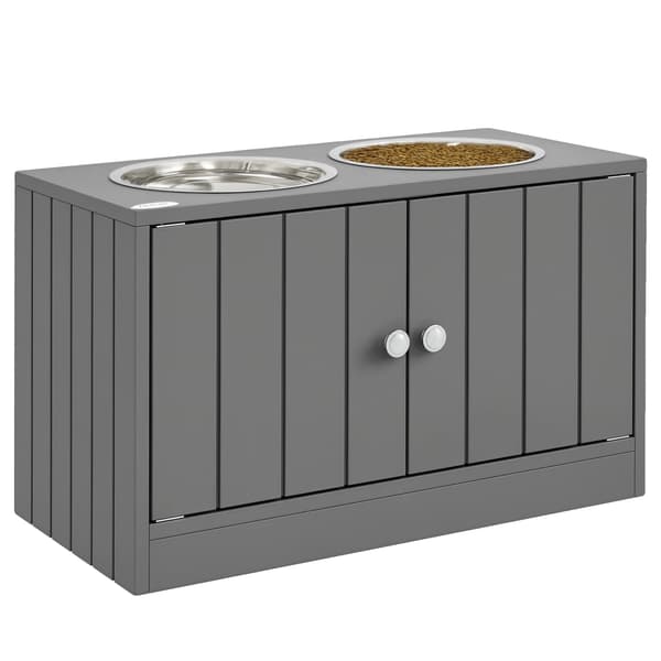 Hundmat, Upphöjd Design, Dold Förvaring, GRÅ, 60X30X35.5 cm