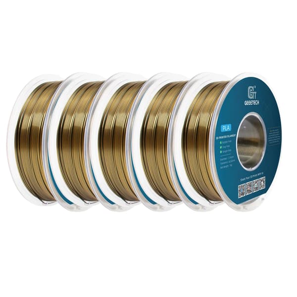 3D-printer filament, PLA-material, miljøvenligt,Guld Sølv