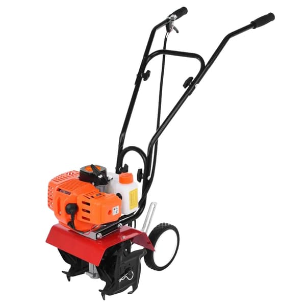 Havefræser, 52 cc Motor, 4 Klinger,Appelsin