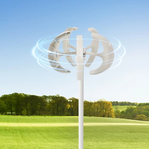 Vindkraftverk, 600W Effekt, Mångsidiga Tillämpningar,VIT