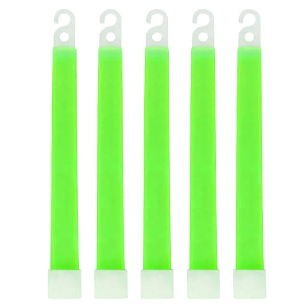 Lysstavar, Utomhus Nödanvändning, Handsfree Krok,5PCS Grön