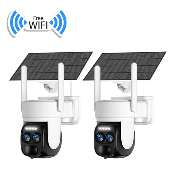 IP Kamera, HD Video, Solcelledrevet,WiFi 2PCS