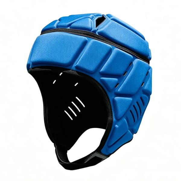 Rugby Scrum Cap, Justerbar Pasform, Åndbart Materiale,blå M