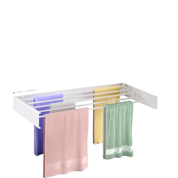 Torkställning, Väggmonterad, Fällbar Design,80cm-5 Spö