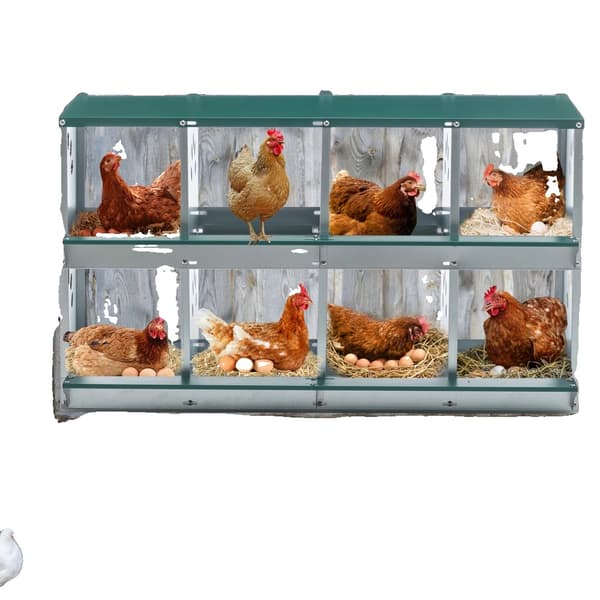 Boxtyp, 8-fackdesign, väggmonterad,armégrön