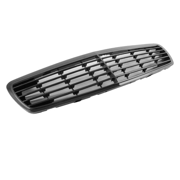 Frontgitter, ABS-plastik, Dimensioner som vist, Kompatibilitet for Mercedes-Benz E-Class W211 E320 E350 E500 E55 AMG, Frontplacering