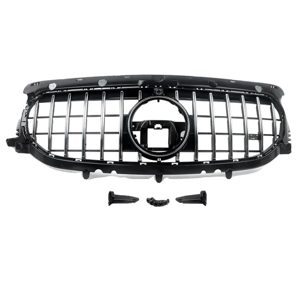Grille Grill, GT R -tyyli, Helppo asennus,Kromi Musta