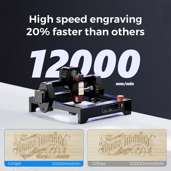 Lasergravyr, Hög hastighet, Precisionsprestanda,LÄNGRE RAY5 Mini 2.5W